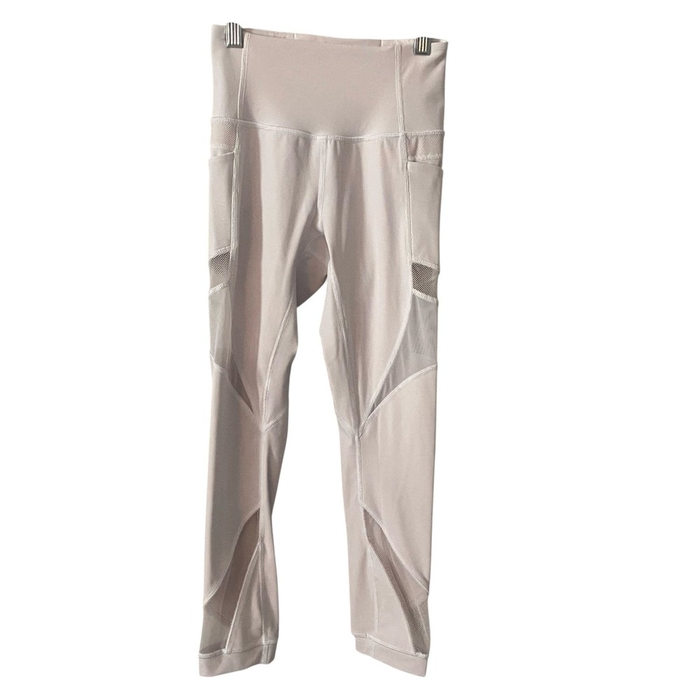 Forget The Sweat Mesh Panel High Rise Leggings‎ Light Lavender Size 2